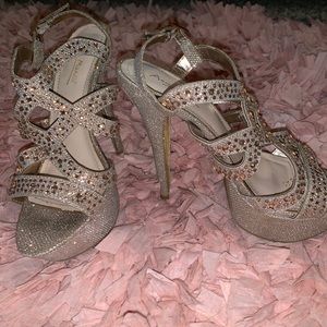 Gold Prom Heels